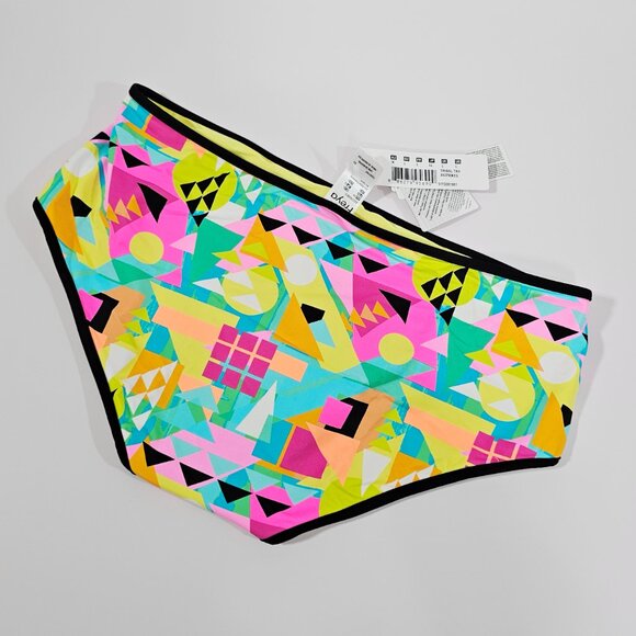 Freya Swim Tribal Trax Colorful Hipster Bikini Bottom Swimwear Size L - Picture 2 of 4